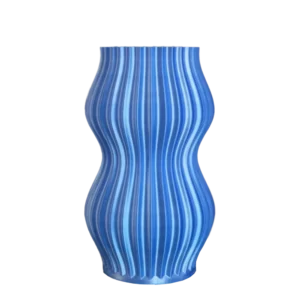 vase Eve-16 bleu/argent