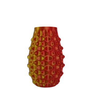 Vase Luméa 13 rouge/or