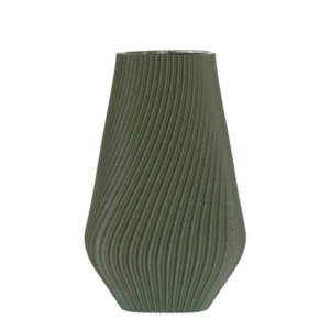 Vase design Senko vert forêt mat
